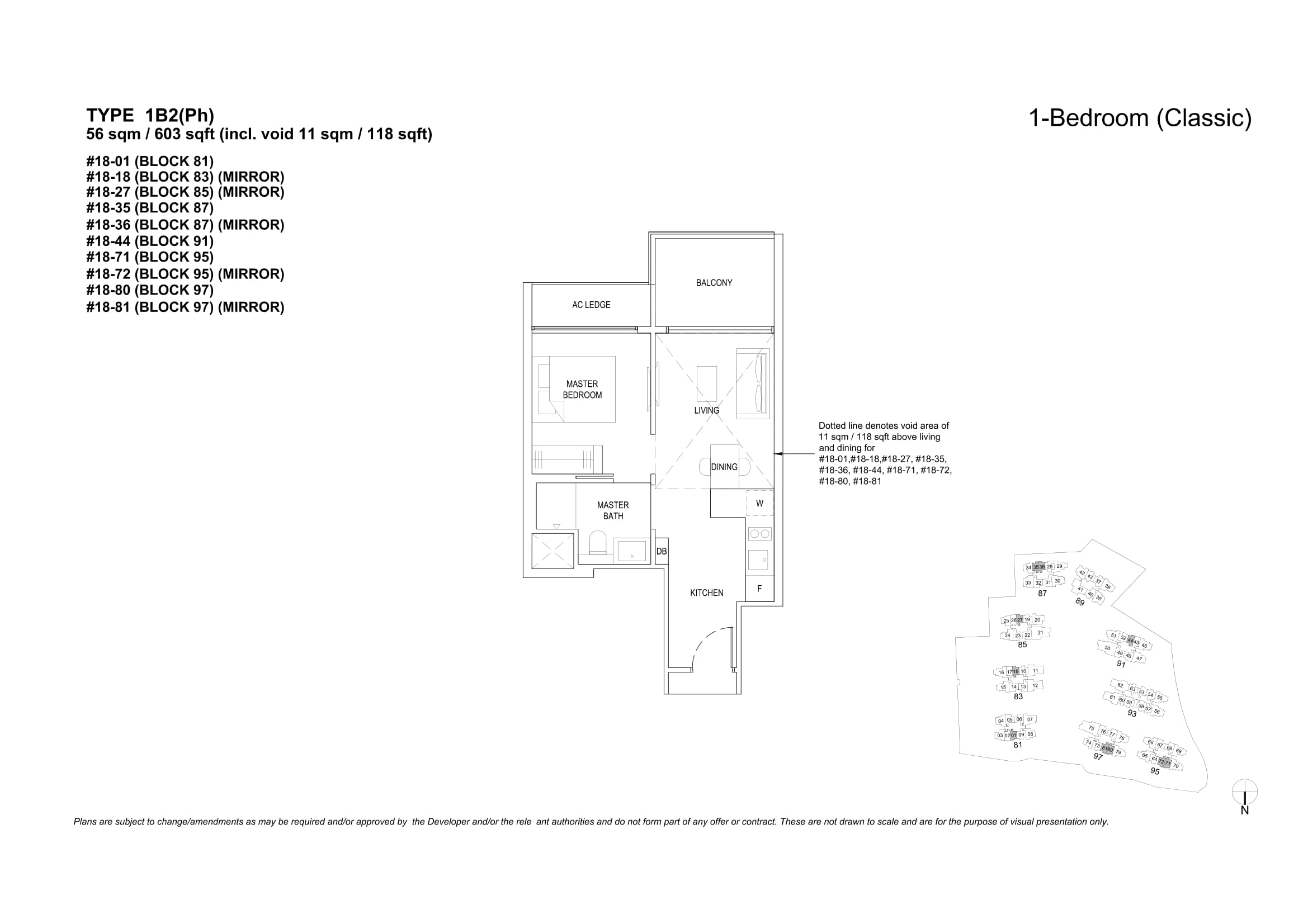 The Florence Residences 1 Bedroom Floor Plan 5